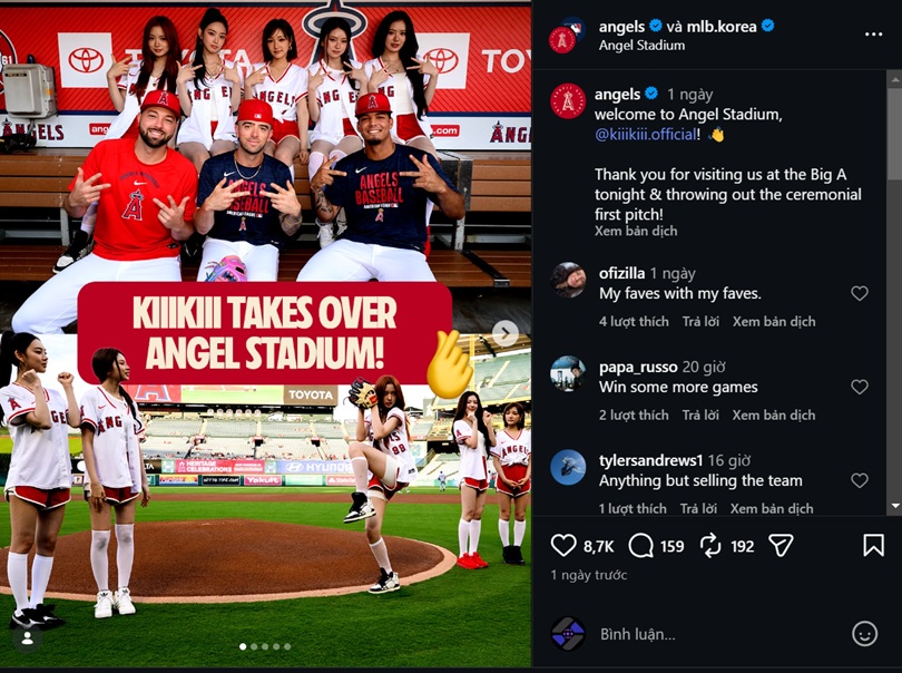 KiiKii Takes Over Angel Stadium