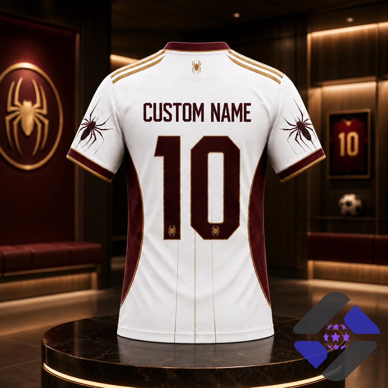 Arsenal Football Club Spider-Man Themed Football Jersey - Detail View