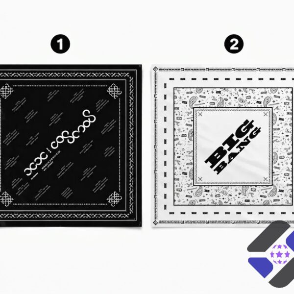 Big Bang World Tour In Goyang 2026 Paisley Bandana - close-up of white headband with 'BIG BANG' text