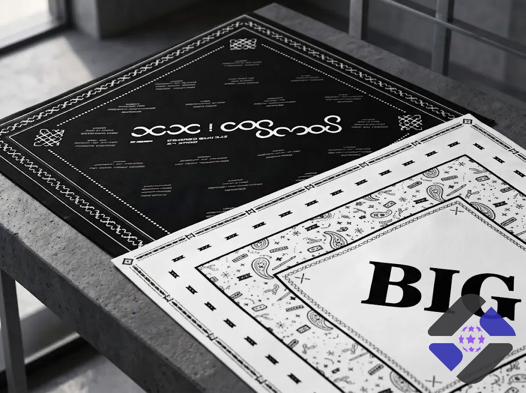 Big Bang World Tour In Goyang 2026 Paisley Bandana - close-up of face covering and headband from front