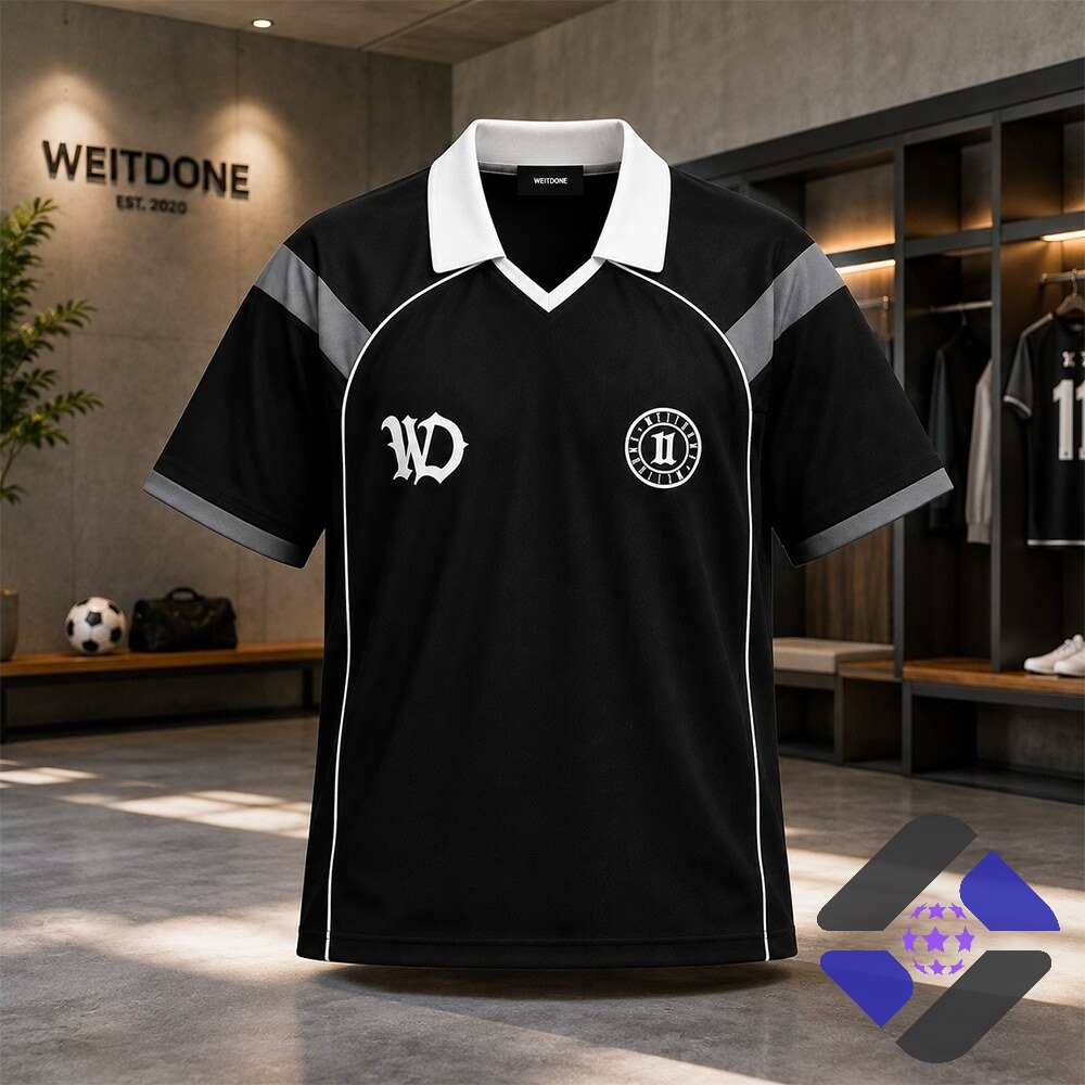 We11done Ramuntae Foxborough Football Jersey - close-up of chest logos