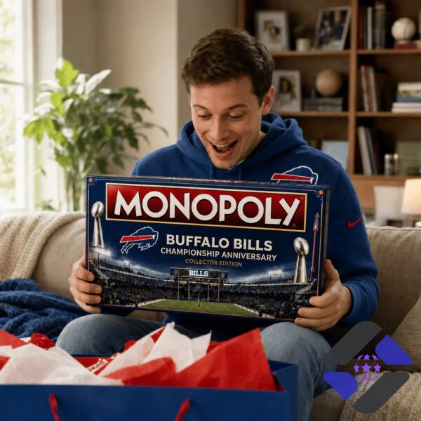Buffalo Bills Championship Anniversary Monopoly Board Game - photo 2
