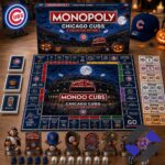 Chicago Cubs 2026 Monopoly Halloween Board Game - full set display