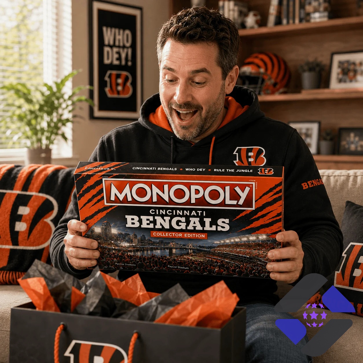 Cincinnati Bengals 2026 Monopoly Board Game - photo 2