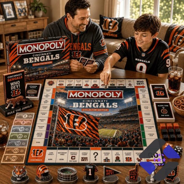 Cincinnati Bengals 2026 Monopoly Board Game - photo 3