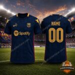 FC Barcelona Nike Spotify Special Edition Football Jersey - full front and back view