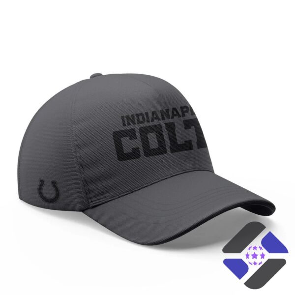 Indianapolis Colts Team Logo Zip Hoodie - front view on mannequin with two players walking
