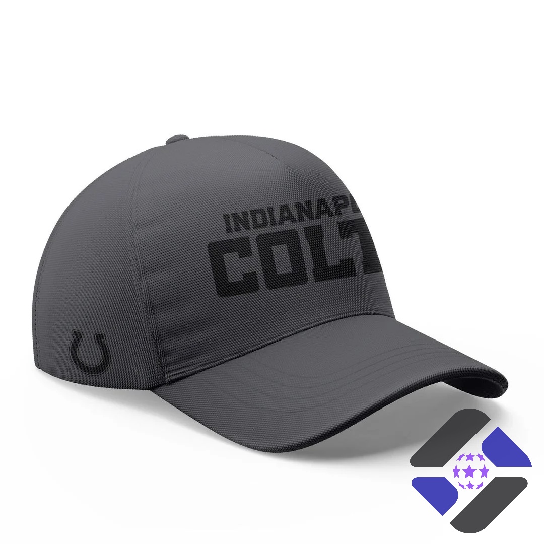 Indianapolis Colts Team Logo Zip Hoodie - front view on mannequin with two players walking