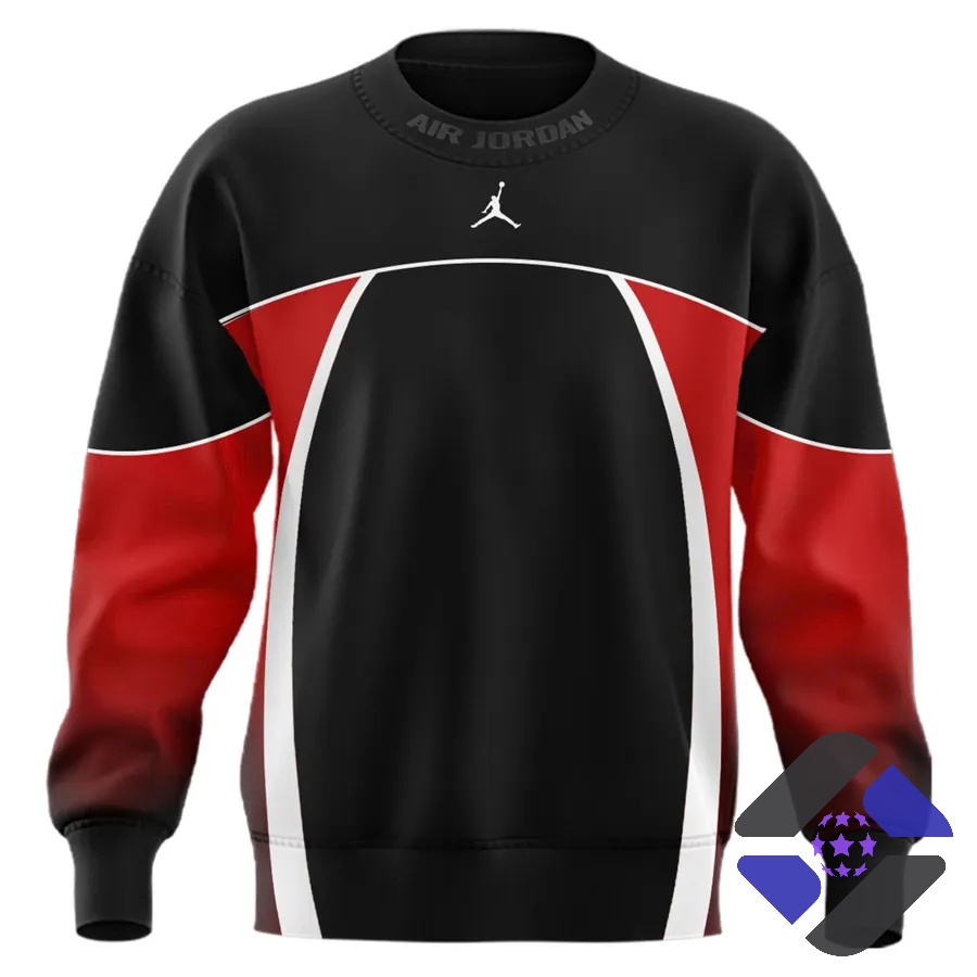 Jalen Hurts Air Jordan Flight Club Sweatshirt - back and front mockups displayed
