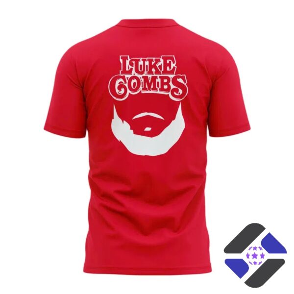 Kansas City Chiefs Luke Combs Skull Beard T-Shirt - photo 3