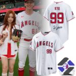 Los Angeles Angels Kya Limited Edition Baseball Jersey - full composite image with models and product mockups