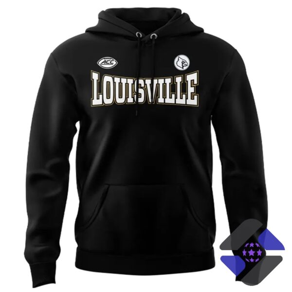 Louisville Cardinals For The Ville Uniform 2026 Hoodie - close-up on players' jerseys with team name