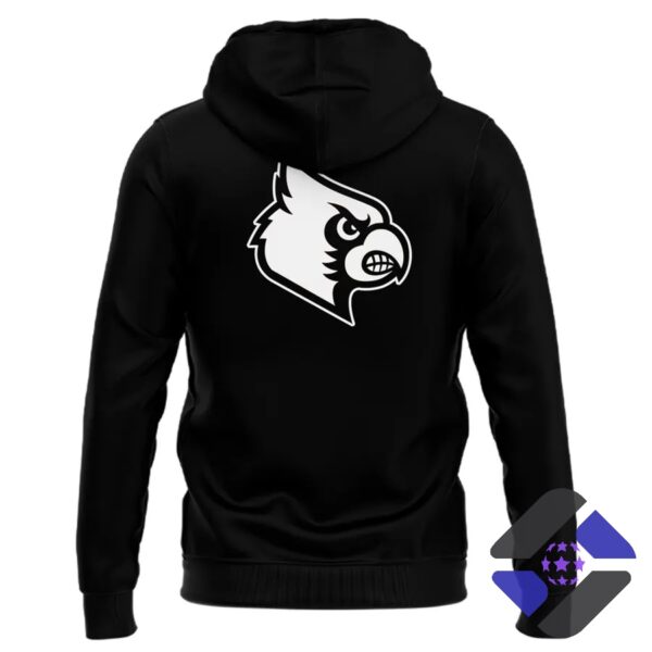 Louisville Cardinals For The Ville Uniform 2026 Hoodie - back and front mockups displayed together