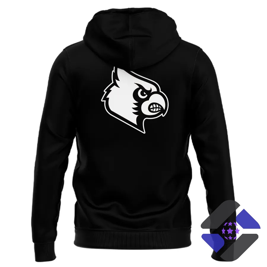 Louisville Cardinals For The Ville Uniform 2026 Hoodie - back and front mockups displayed together