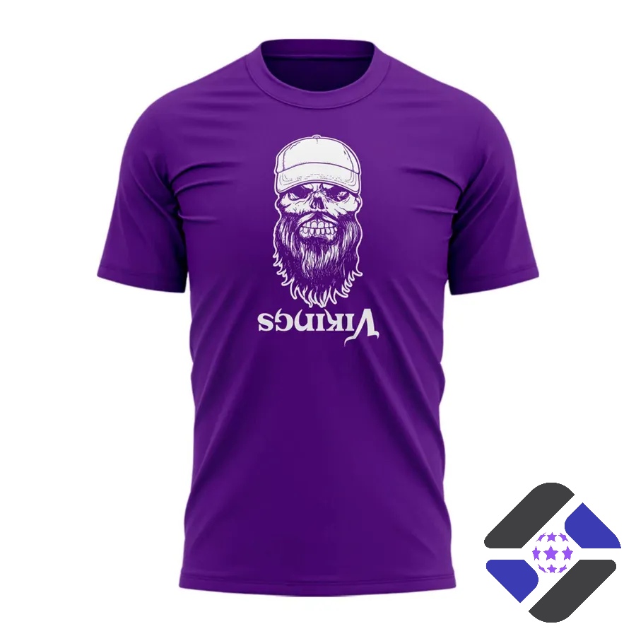 Minnesota Vikings Luke Combs Skull Beard T-Shirt - photo 2