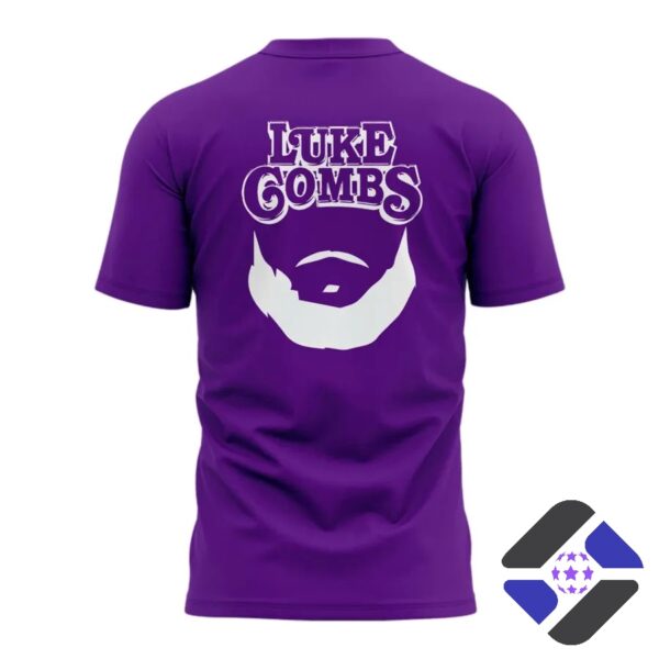 Minnesota Vikings Luke Combs Skull Beard T-Shirt - photo 3
