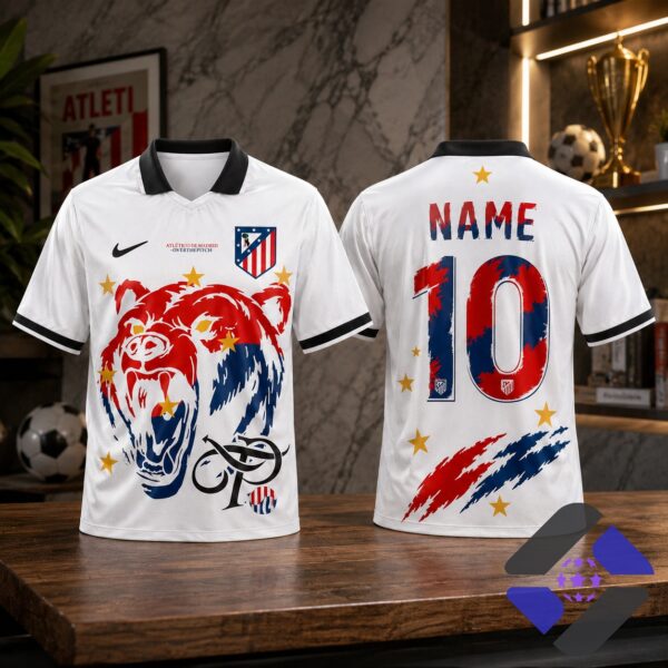 Atlético de Madrid Overthepitch Bear Graphic Football Jersey
