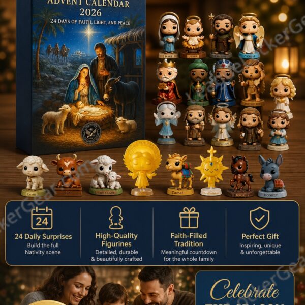 Nativity Scene 2026 Funko Pop Christmas Advent Calendar - detailed view of middle row figures