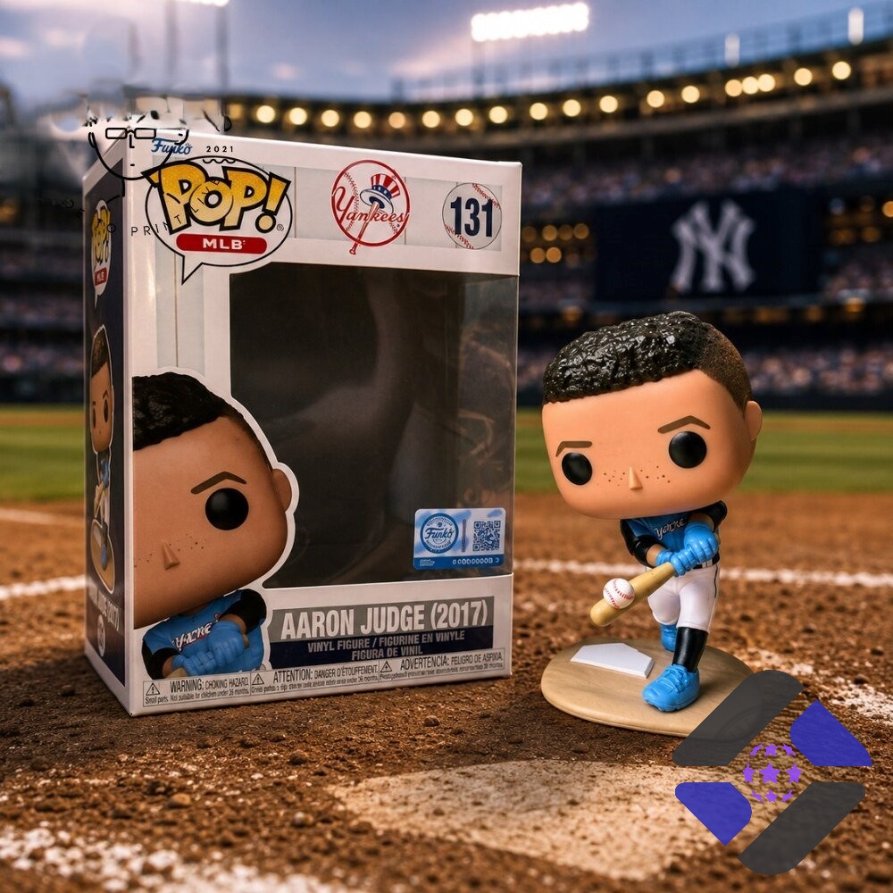 New York Yankees Aaron Judge 2017 Funko Pop Vinyl Figure - full product view with box