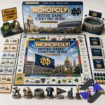 Notre Dame Fighting Irish 2026 Monopoly Board Game - full set display