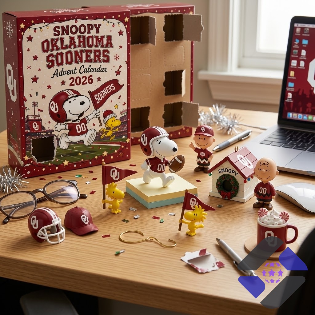 Oklahoma Sooners Advent Calendar 2026 - bottom section with figures 9 through 24