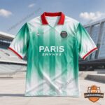Paris Saint-Germain Energy Edition Football Jersey - front view displayed outdoors