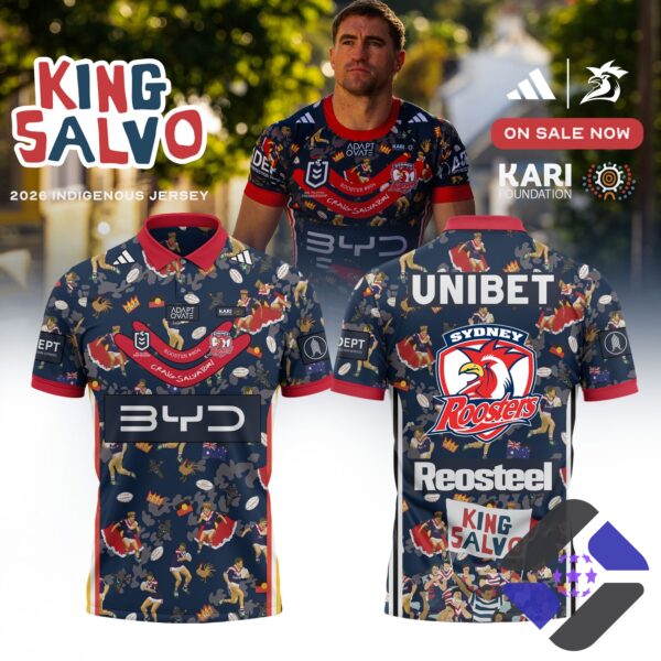 Sydney Roosters King Salvo Craig Salvatori 2026 Indigenous Jersey