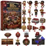 San Francisco 49ers 80th Anniversary Advent Calendar - full view of the closed calendar box