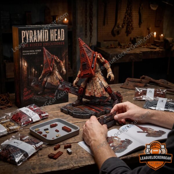 Silent Hill Pyramid Head The Rusty Executioner Building Set - side view of upper body and helmet