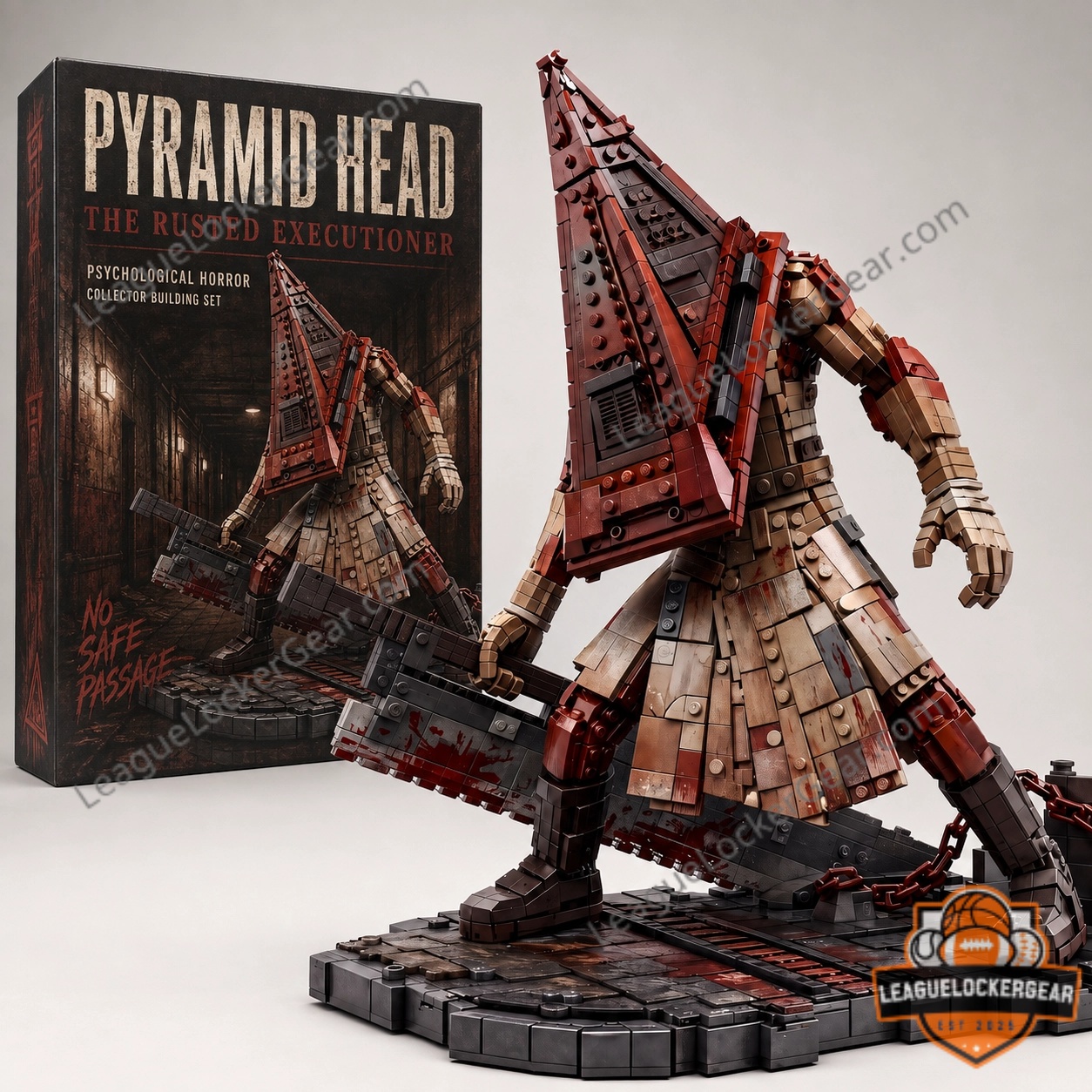 Silent Hill Pyramid Head The Rusty Executioner Building Set - lower body and weapon close-up