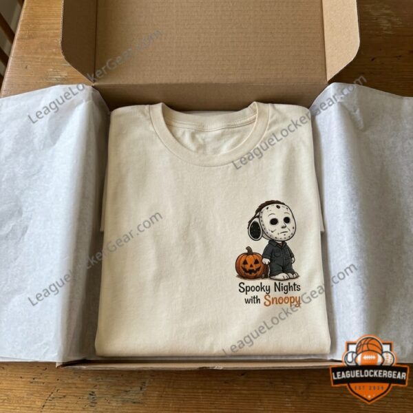 Snoopy Michael Myers Spooky Nights in Haddonfield T-Shirt - photo 2