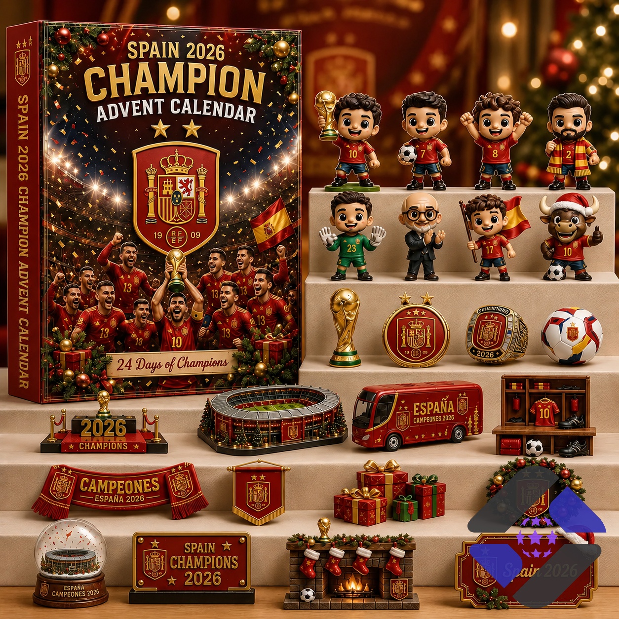 Spain National Football Team FIFA World Cup 2026 Champion Advent Calendar - photo 2