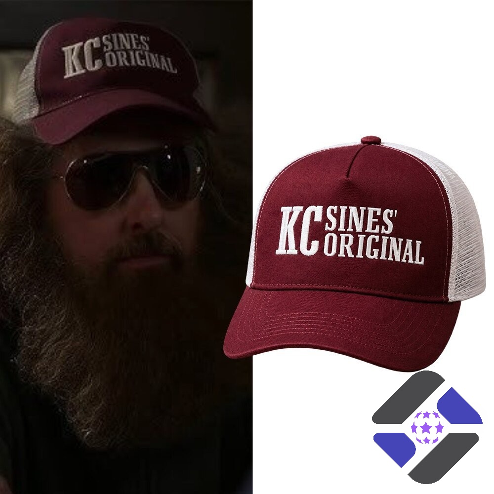 Ted Lasso Season 4 Coach Beard KC Sines Original Hat - man wearing hat and product shot