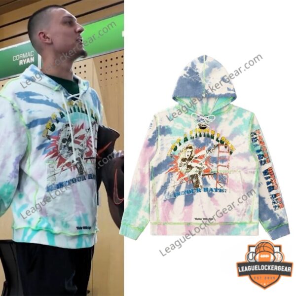 Tyler Herro Better With Age Put A Little Love Tie-Dye Hoodie - worn by player and product shot