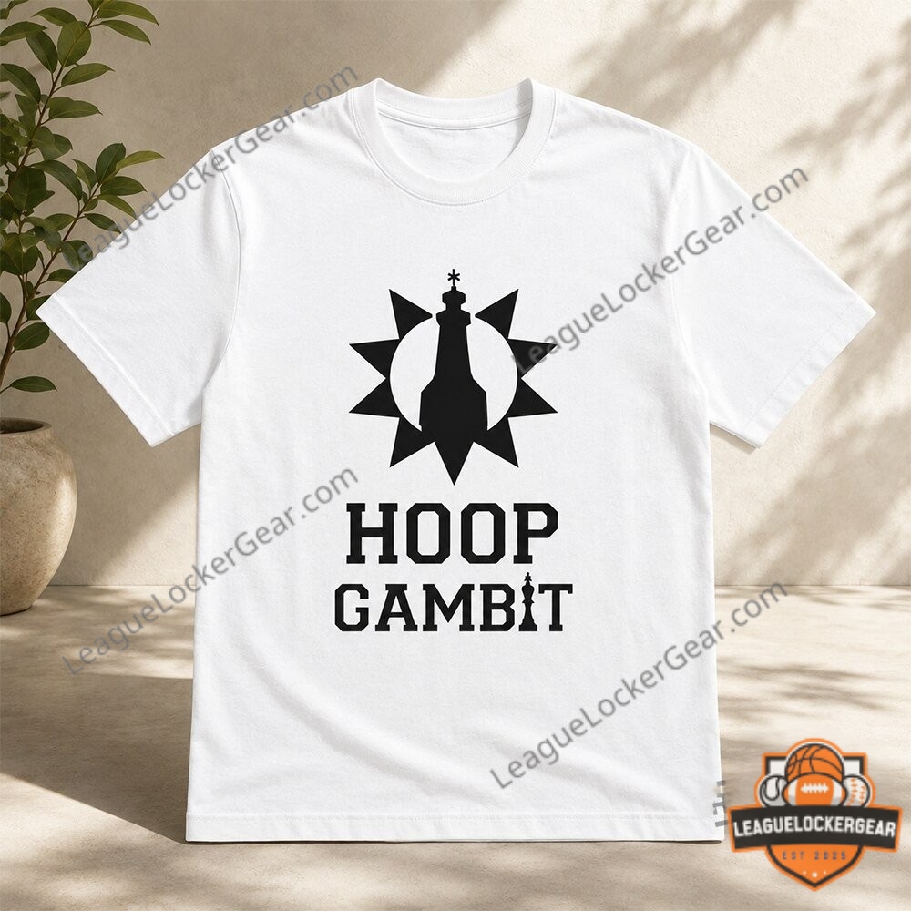 Victor Wembanyama Hoop Gambit T-Shirt - close-up of man wearing white shirt