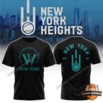 Women's Pro Baseball League New York Heights Baseball T-Shirt - front and back view